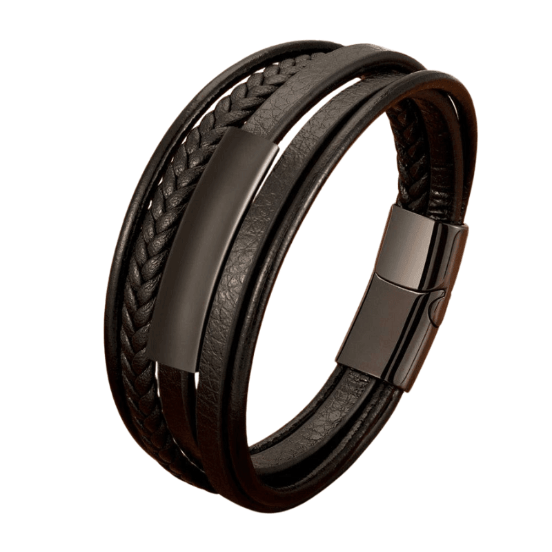 Men's Leather Classic Bracelet