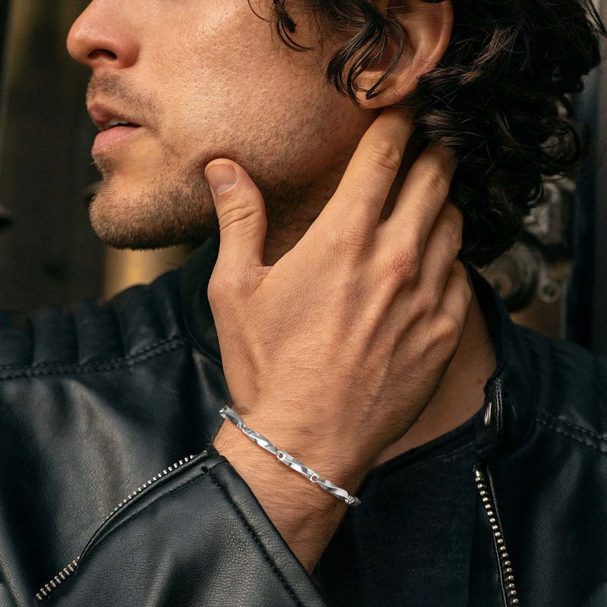 Men's Stainless Steel Mobius Bracelet