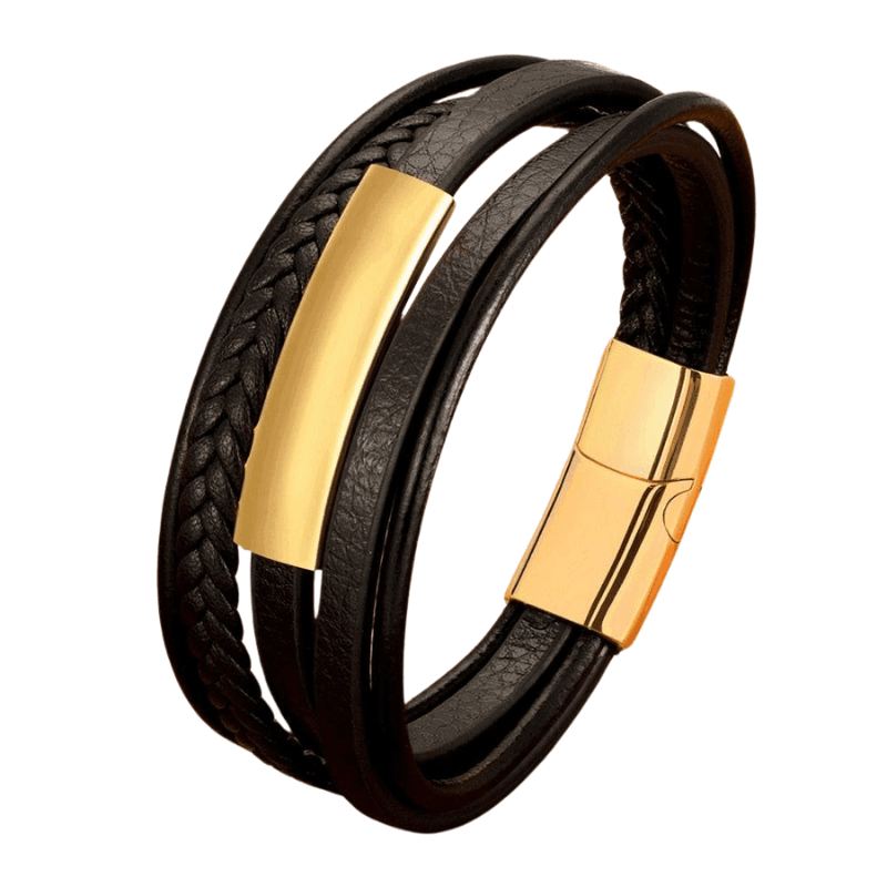 Men's Leather Classic Bracelet
